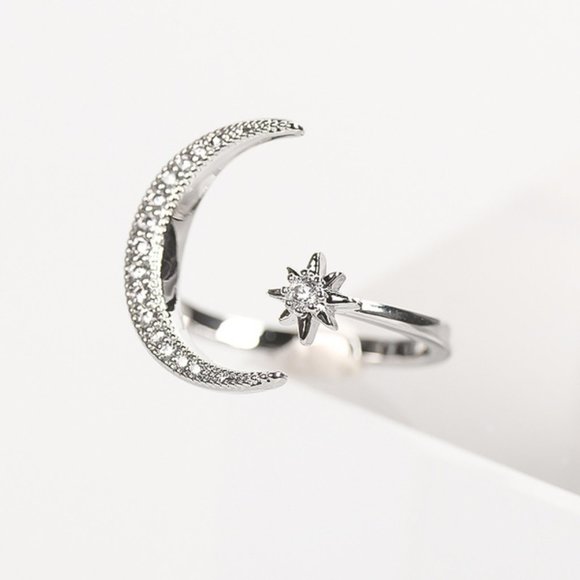 Adrienne Jewelry - Sterling Silver 925 Anti Tarnish & White Sapphire'